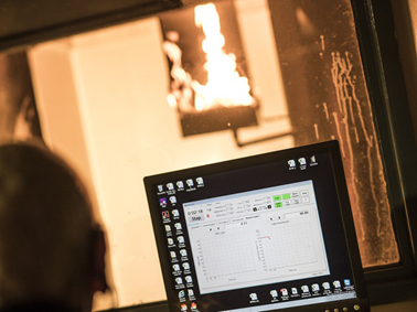 Single burning item testing